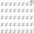 COLOGO 100 Pack Adhesive Hooks 24lb Heavy Duty Self Adhesive Hooks, Transparent by Cologo