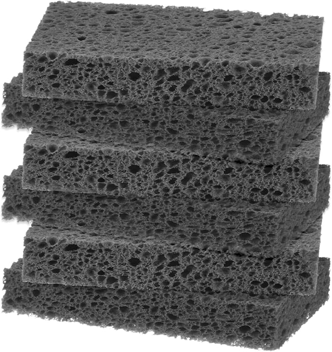 6-Pack Kitchen Sponges, Condense Eco Cellulose Non-Scratch Scrub Heavy Sponge by MMETERXITY