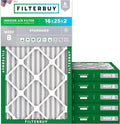Filterbuy 16x25x2 Air Filter MERV 8 Dust Defense Replacement, Electrostatic by Filterbuy
