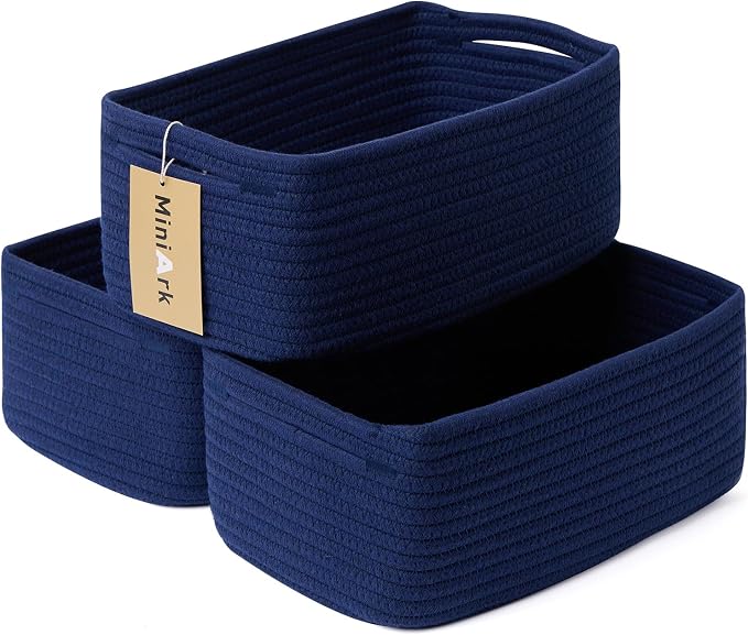 Small Storage Baskets for Organizing | Closet Organizer Bins | Shelf Toy Basket by MiniArkStorageBasketsHome