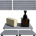 Set of 3 Diatomite Hand Soap Holder, Water Absorbing Stone Tray by Unknown
