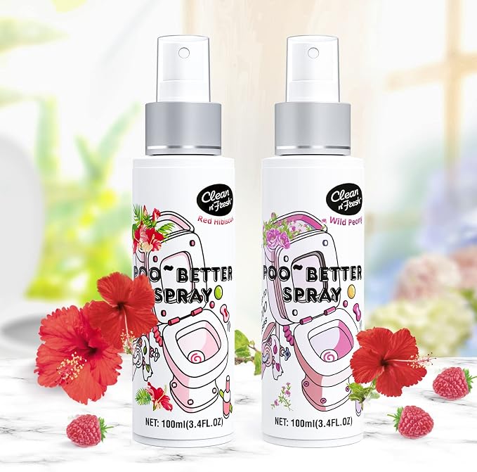 Clean-n-Fresh Toilet Spray 6.8 Oz, Hibiscus Scent, Bathroom Odor Deodorizer - Image 6