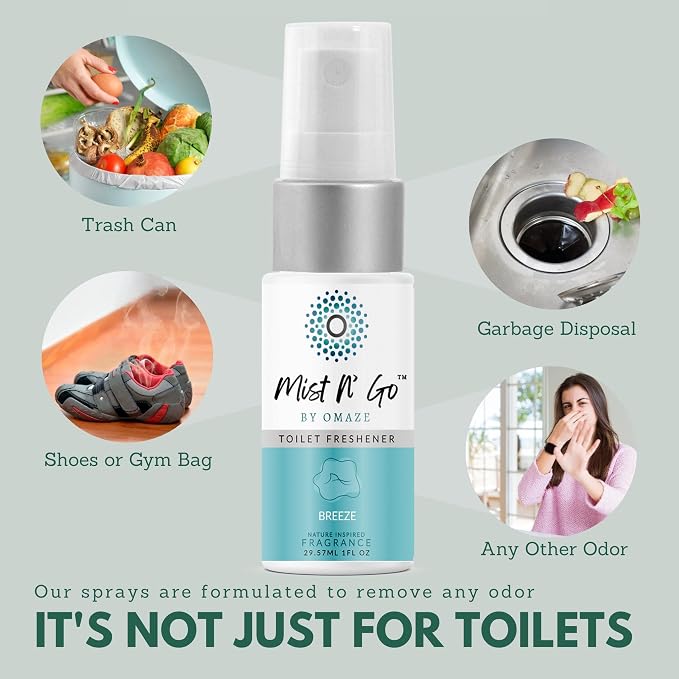 Mist N' Go by Omaze Travel Toilet Spray Odor Eliminator - Image 5