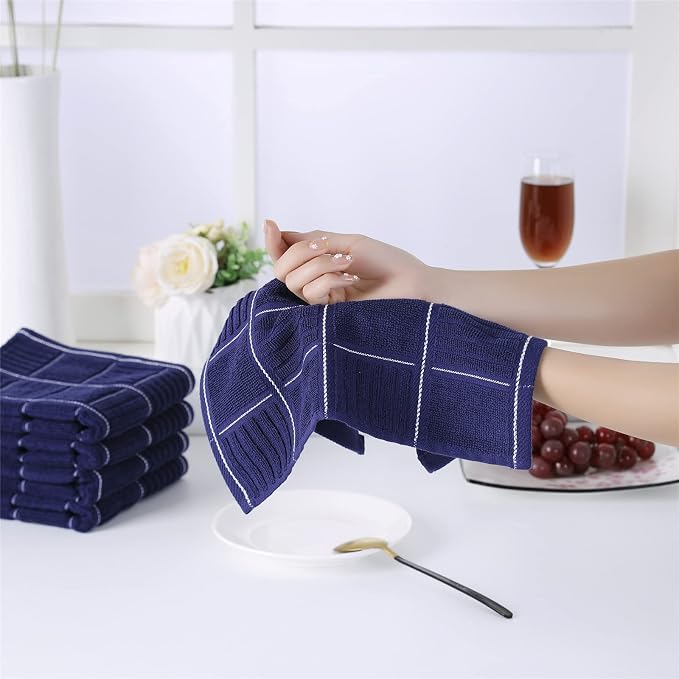 Glynniss Kitchen Towels and Dishcloths Set, Four Dish Towels 16x26 Inches - Image 7