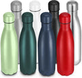 17oz Cola-Bottle Shaped Stainless Steel Leak-proof Water Bottle, Double Wall by Unknown