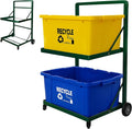 Recycling Cart, 2-Tier Recycle Bin Cart by Unknown
