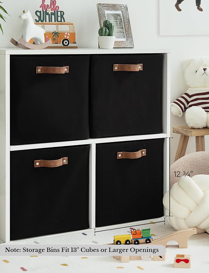 StorageWorks 13x13 Inches Storage Cube, Fabric Storage Bins - Image 5