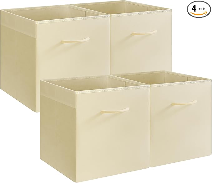 StorageWorks Beige Storage Cubes, 13x13 Storage Cube Bins by StorageWorks