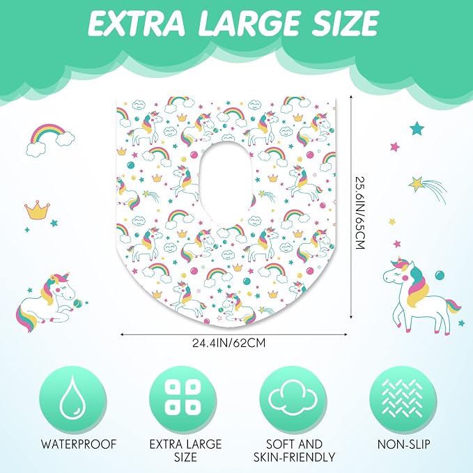 50 Packs Disposable Toilet Seat Covers Extra Large Individually Wrapped - Image 3
