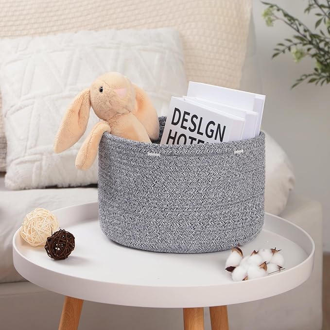 Small Basket for Organizing | Cube Shelf Closet Storage Baskets | 9.7×9.7×7.1” - Image 6
