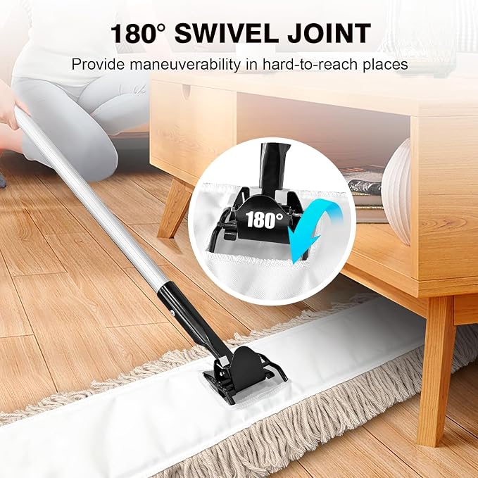 Commercial Dust Mop & Floor Sweeper，48" Industrial Dry Mop - Image 4
