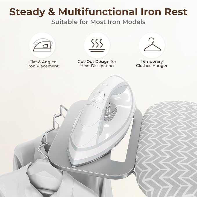 Yaheetech Foldable Ironing Board, Heavy Duty Iron Board - Image 4