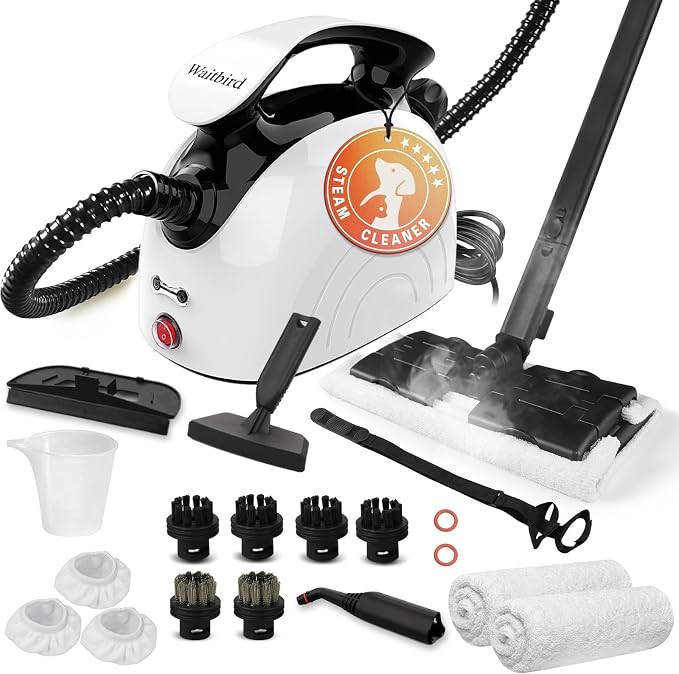 Steam cleaner, equipped with 21 specialized accessories, 1.08-liter water tank by YOURCLEANINGEXPERT