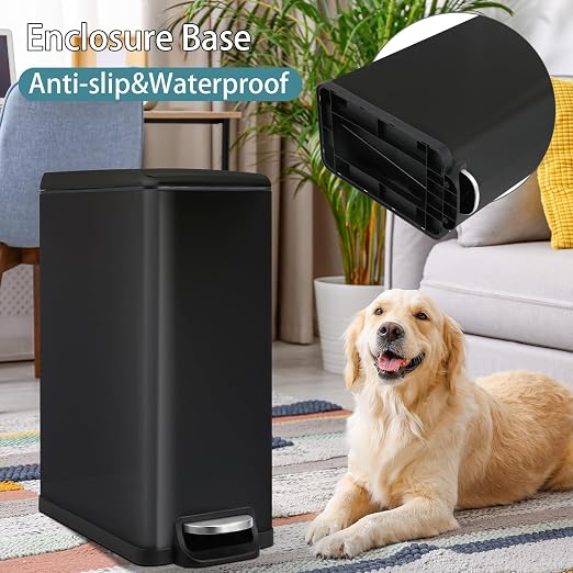 Arlopu 13.2 Gal Slim Kitchen Trash Can - Image 7