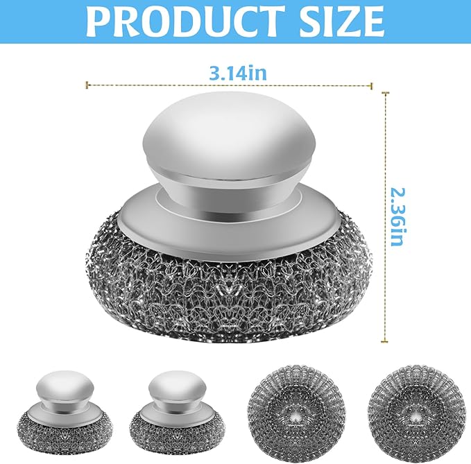 Stainless Steel Wool Scrubber - Image 6