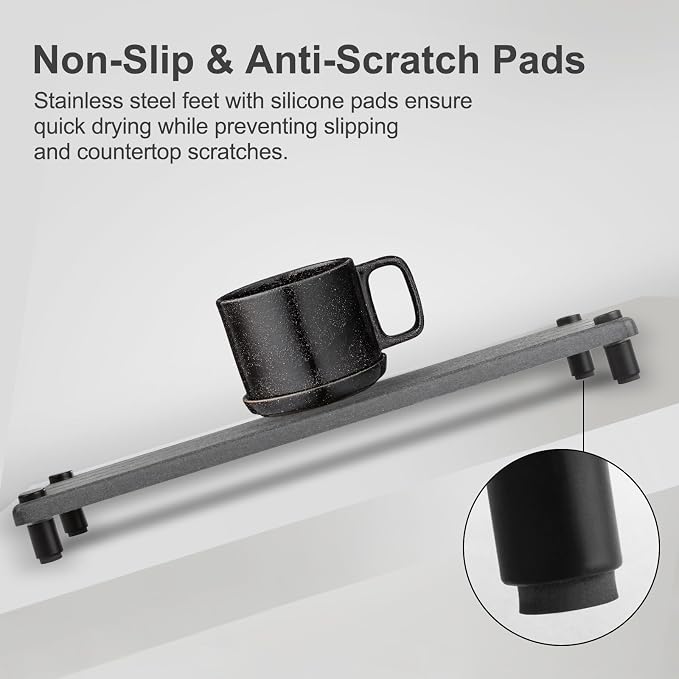 Water Absorbing Stone Tray, Fast Drying Sink Tray - Image 4
