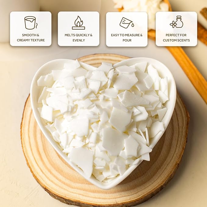 NORVENCE Soy Wax for Candle Making, Natural Soy Wax Flakes 1lb, Premium Candle - Image 3