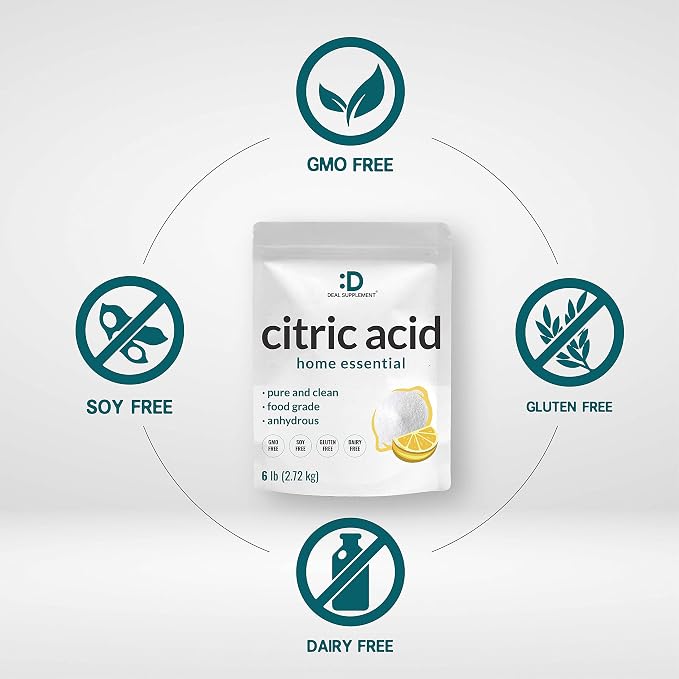 Citric Acid 6 Pounds | Fine Granular Powder, Food Grade, Bulk Supply – Potent - Image 3