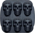 JETKONG 6 Cavity Skull Cake Pan and Silicone Skull Cakelet Mold by JETKONG
