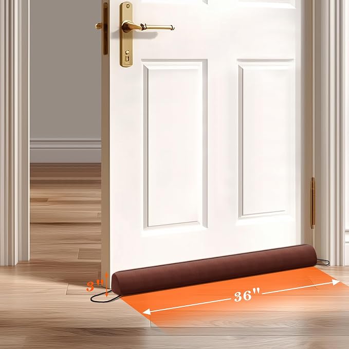 Sunolga 2-Pack 36" Door Draft Stopper Blocks Hot and Cold Air - Image 2