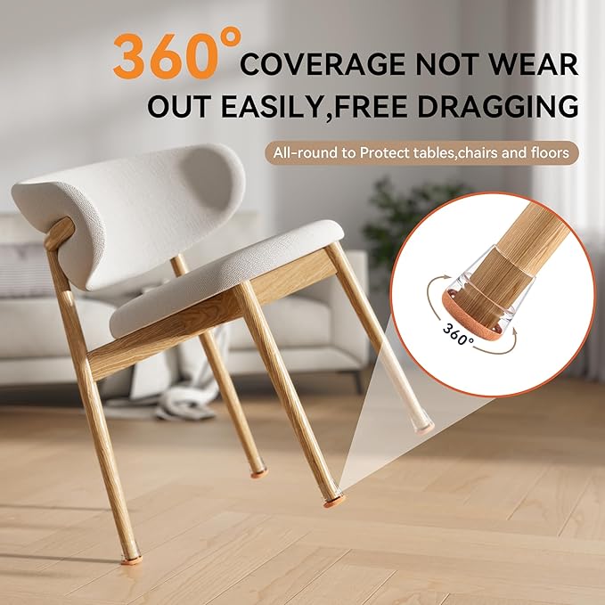 24PCS Extra Small Chair Leg Floor Protectors - Image 4