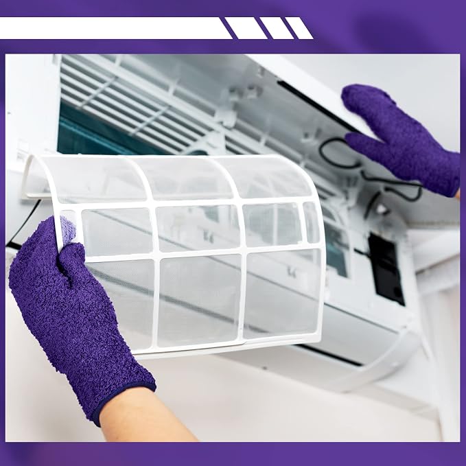 Bencailor 4 Pair Microfiber Dusting Mittens Reusable Women Cleaning Mittens - Image 4