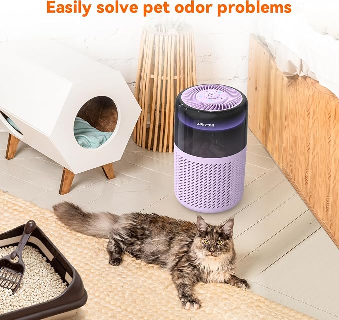 AIRROMI Air Purifier for Bedroom Home, HEPA Filter, Covers Upto 549 Ft² - Image 8