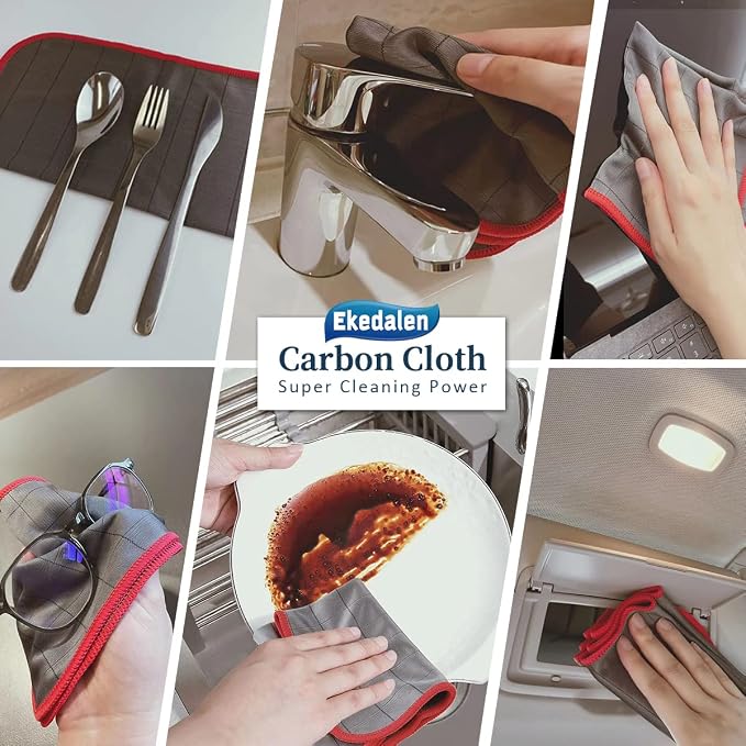 Lint Free Carbon Microfiber Cleaning Cloth Glass Window Polishing Streak Free - Image 6