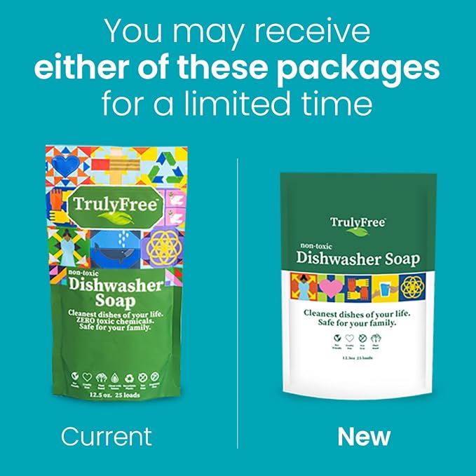 Truly Free Dishwasher Detergent Powder | Natural Dish Detergent, Dishwasher - Image 2