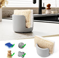 Diatomite Sponge Holder, Quick Dry Stone Sponge Stand by SlowSLog
