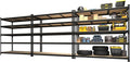 PrimeZone 3 Pack Storage Shelves 48" x 24" x 72", 5 Tier Adjustable Garage by PrimeZone