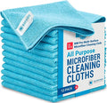 12" x 12" MW Pro Multi-Surface Microfiber Cleaning Cloths | Blue by MicrofiberWholesale