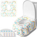 50 PCS Disposable Toilet Seat Covers, Extra Large Portable Potty Seat Covers by Peyazoco