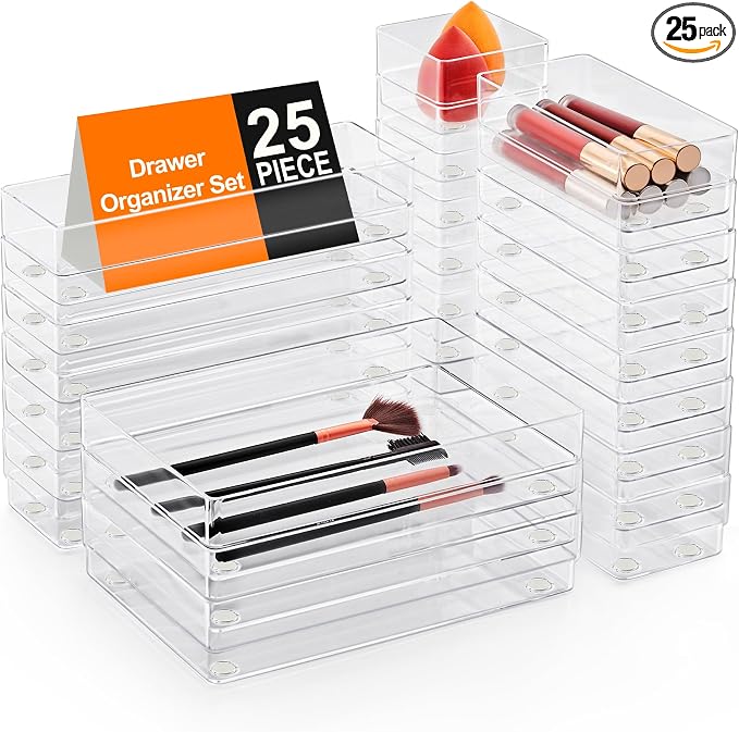 SMARTAKE 25-Piece Drawer Organizer by SMARTAKE