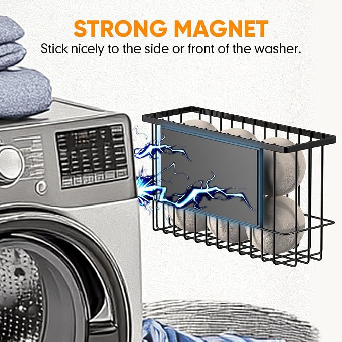 Magnetic Dryer Ball Holder for Laundry Room Organization and Storage, Magnetic - Image 2