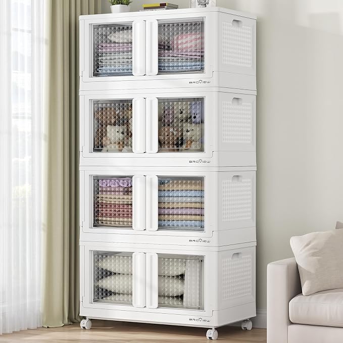 BROVIEW 400Qt Stackable Storage Bins by BROVIEW-EnjoytheArtofLife