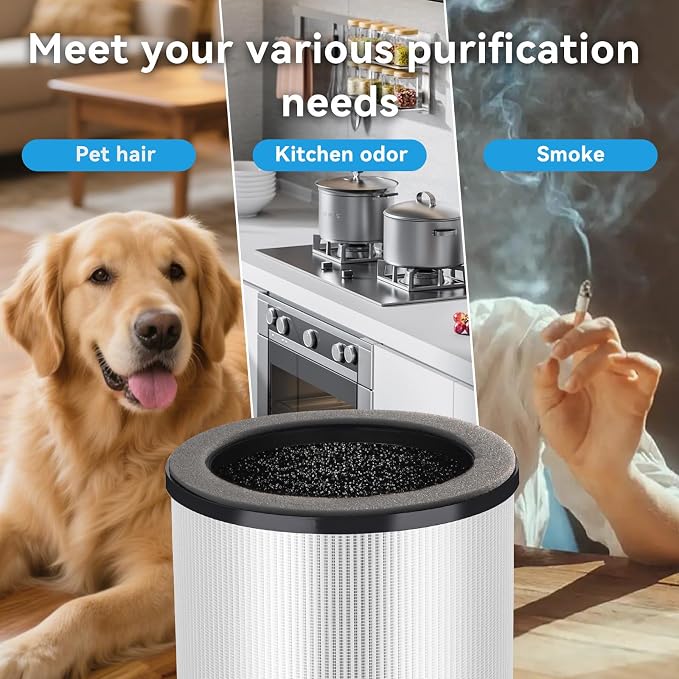 Small Air Purifiers for Bedroom Home Dorm Up to 600 sqft, 20 dB Quiet Desktop - Image 7