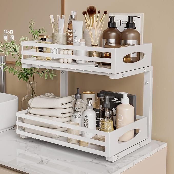 Under Sink Organizer, 2 Tier Under Sink Organizers and Storage, Adjustable - Image 7