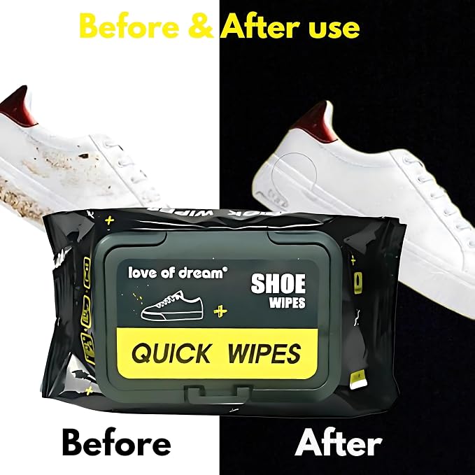 Shoe Wipes – 2 Pack Disposable, Pre-Moistened Sneaker & Shoe Cleaning Wipes – - Image 2