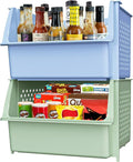Skywin Plastic Stackable Storage Bins by Skywin