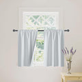 RYB HOME White Short Blackout for Small Window 45 inches Length, Thermal by RYBHOME
