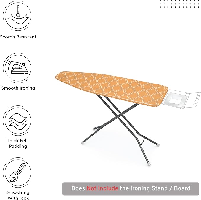 Encasa XO Ironing Board Cover and Pad 42"x14" - Image 3