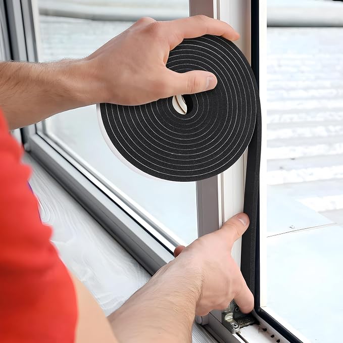 Weather Stripping Door Seal Strip- 1/2 Inch X 1/4 Inch X 16Feet, Strong Adhesive - Image 7