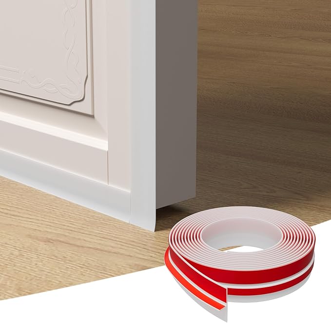 T-Shaped Door Draft Stopper, 1.37 in x 10 Ft Silicone Seal Strip - Image 3