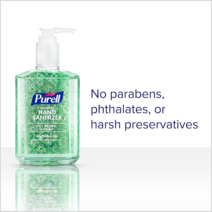 PURELL Advanced Hand Sanitizer Soothing Gel, Fresh Scent, 8 fl oz Pump Bottle - Image 4