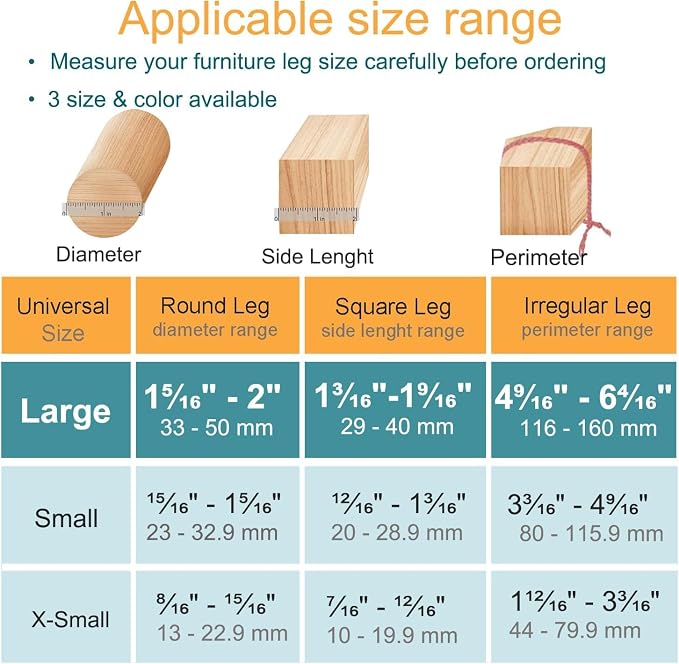 32 Pcs Silicone Chair Leg Floor Protectors - Image 2
