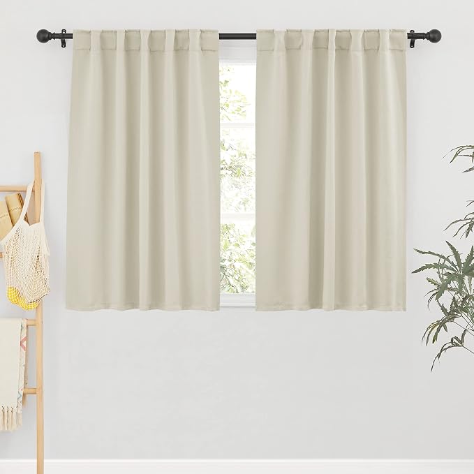 RYB HOME Small Window Curtains Blackout, Privacy Thermal Insulating Drapes by RYBHOME