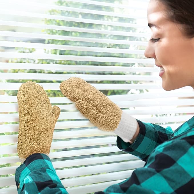BBTO 3 Pairs Microfiber Dusting Mitt - Image 2