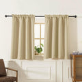 Pickluc Blackout Curtains 45 Inches Long 2 Panels, Room Darkening Tiers by PICKLUC