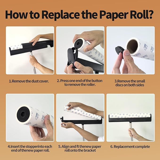 Large Lint Rollers for Carpet, 15.74 in Extra Sticky Rollers for Floor - Image 9